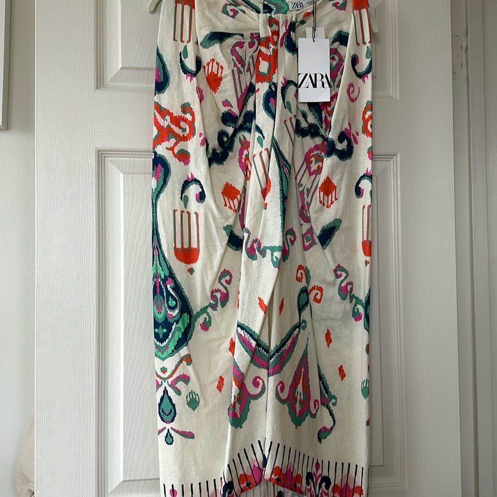 NWT Zara Vacation Maxi Skirt
